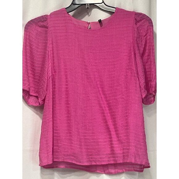 Vero Moda VMALMA O-neck Textured Blouse, Pink, Sz. S - Picture 10 of 15